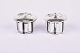 Silver Cinelli winged logo handlebar end plugs