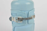 NEW Made in Italy 228 water bottle and 236 water bottle cage in blue/white from 1960s NOS