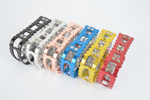 MKS BM-7 pedals with english threading in black, silver, blue, red, gold, copper