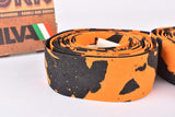 NOS Silva Cork handlebar tape in orange/black from the 1980s