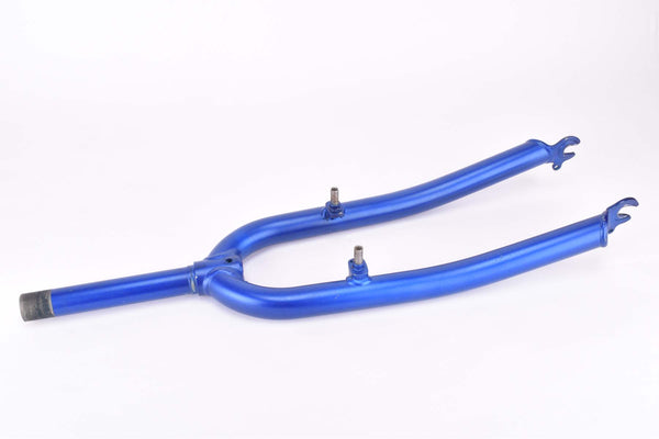 26" Blue MTB Steel Fork with Eyelets for Fenders