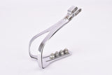 NOS Christophe Aero adjustable  chromed steel toe clip set in size for Maillard CXC (700) and Lyotard Dolomite Pedals