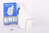 NOS/NIB REG Aerodyn Dural #1973/19 white aero water bottle with dural aluminum alloy bottle cage