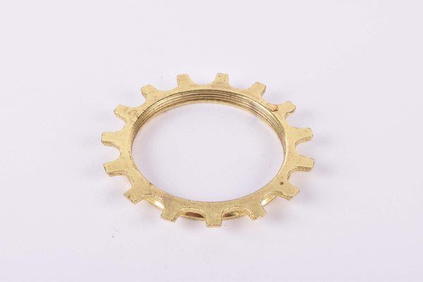 NOS Shimano Dura-Ace #1241517 golden Cog threaded on inside (#BC47) with 15 teeth from the 1970s - 80s