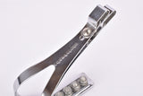 NOS Christophe Aero adjustable  chromed steel toe clip set in size for Maillard CXC (700) and Lyotard Dolomite Pedals