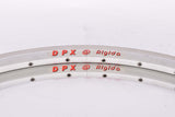 NOS Rigida DPX clincher rimset (2 rims) 700c/622mm with 36 holes from the 1980s - 2000s
