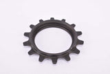 NOS Maillard / Atom Black steel Freewheel Adapter Cog, double threaded on inside, with 14 teeth