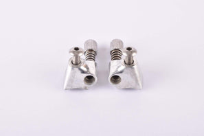 braze-on downtube STI gear shifitng cable stop and adjuster with long titan bolts