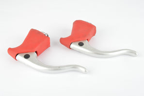 NOS CLB Super Profil aero Brake Lever Set with red hoods, from the 1980s