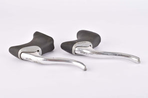 Shimano RX100 #BL-A550 aero brake lever set with black hoods from the 1990s