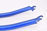 26" Blue MTB Steel Fork with Eyelets for Fenders