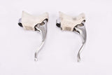 Third Generation Campagnolo C-Record "Powergrade" brake lever set with white hoods from the 1990s