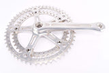 NOS Sugino Super Mighty Competition drillum crank set with 52/42 teeth (drilled chainrings) in 170mm with french pedal thread from the 1980s