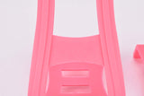 NOS/NIB Cat Eye #TC-200 MTB Toe Clip Set, Size Large in Neon Pink from the 1990s