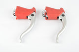 NOS CLB Super Profil aero Brake Lever Set with red hoods, from the 1980s