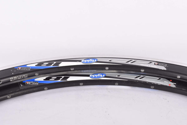 NOS Rigida dp 18 clincher Rimset (2 rims) 700c/622mm with 32 holes, black