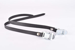 NOS Sakae/Ringyo (SR) synthetical black Toe Straps from the 1980s