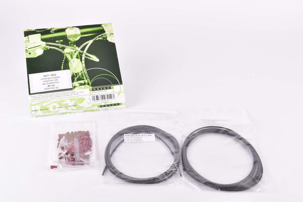 NOS/NIB Nokon Konkavex 40 cm extension set with red aluminum cable housing (#KON 040 50)