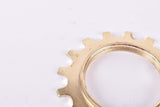 NOS Shimano Dura-Ace #MF-7150 / #MF-7160 (#FA-100 / #FA-110) golden Cog threaded on inside (#BC40), 5-speed and 6-speed Freewheel Sprocket with 16 teeth #1241614 from the 1970s - 1980s