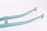 28" Green Steel Fork with Eyelets for Fender and Braze-on for Dynamo