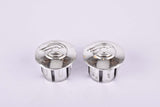 Silver Cinelli winged logo handlebar end plugs
