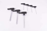 VAR tools Set of 7 P-handle Hex Wrenches with ball ends #CL-18100-02/08 from 2 to 8 mm