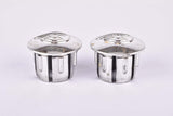 Silver Cinelli winged logo handlebar end plugs