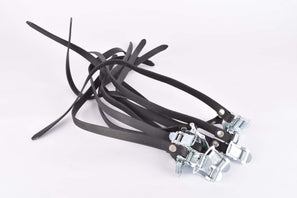 NOS 5x2 Sakae/Ringyo (SR) synthetical black Toe Straps from the 1980s