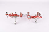 Weinmann AG (730, 810) De Luxe red anodized single pivot brake calipers from the 1950s -  1960s