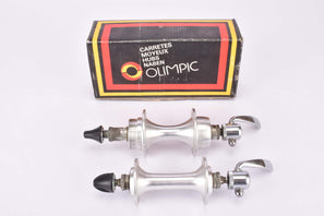 NOS/NIB Olimpic Low Flange Hub Set with 36 holes and english thread from the 1980s