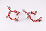 Weinmann AG (730, 810) De Luxe red anodized single pivot brake calipers from the 1950s -  1960s