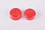 NOS Red Cinelli Milano handlebar end plugs from the 1960s