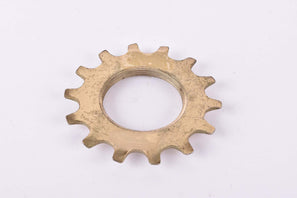 NOS Golden Shimano Dura Ace 6 speed Uniglide Top Sprocket with 14 teeth