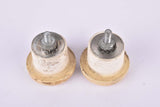 White Velox screw on handlebar end plugs from the 1950s