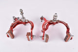 Weinmann AG (730, 810) De Luxe red anodized single pivot brake calipers from the 1950s -  1960s
