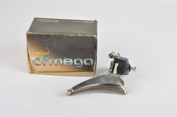 NEW Ofmega Mistral clamp-on front derailleur from 1980s NOS/NIB