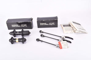 NOS/NIB Shimano Deore LX #HB-M565 and #FH-M564-A 8-speed Hyperglide-C (HG) Paralax 100 hubset with 36 holes from the mid 1990s