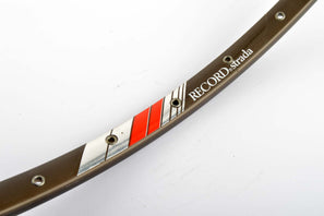 NEW Campagnolo Record Strada dark anodized single Tubular Rim 700c/622mm with 36 holes from the 1980s NOS
