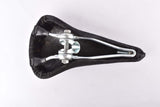 NOS Black Suede Leather Saddle from the 1970s / 1980s