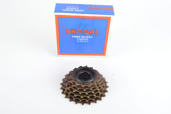 NOS/NIB Bhogal 6-speed Freewheel with 14-24 teeth from the 1980s