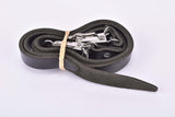NOS Black Vintage leather pedal toe clip straps