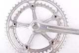 Cambio Rino silver finished fluted Crankset with 42/52 teeth and 170mm length from the 1980s