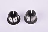 Silver Cinelli winged logo handlebar end plugs