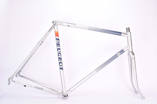 Peugeot A 300 Cosmic vintage aluminum road bike frame in 57 cm (c-t) / 55.5 cm (c-c) with Aviatube Dural tubing from 1987