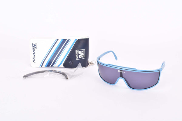 NOS/NIB Santini lightblue Cycling Eyewear from 1980s - 90s