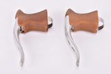 Dia Compe Aero Gran Compe #AGC250 aero brake lever set with brown hoods from the 1980s