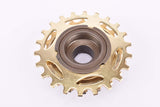 NOS Shimano first generation Dura-Ace #FA-100 5-speed golden Freewheel with 14-22 teeth and english thread from 1977