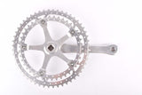 Cambio Rino silver finished fluted Crankset with 42/52 teeth and 170mm length from the 1980s