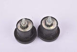 Black Velox screw on handlebar end plugs from the 1970s / 1980s