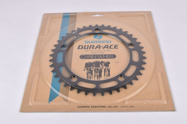 NOS First Generation Shimano Dura-Ace #GA-200 Black edition chainring with 41 teeth and 130 BCD from the 1970s